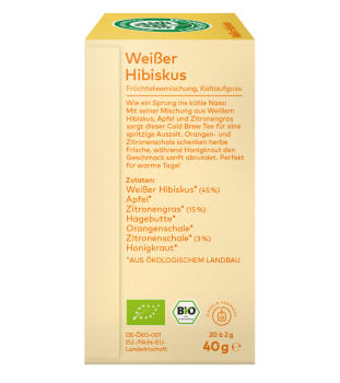Preview: Cold Brew Tee - Weißer Hibiskus bio